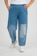 Pantalon 'Sky' – Denim de qualité supérieure, Écusson & Extensible