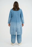 Płaszcz 'Sky' – Wysokiej jakości dżins, cieniowane barwienie i rozciągliwość