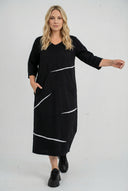 Sukienka midi 'Saria' – czysta, wygodna i naturalna