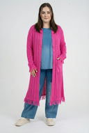 Cardigan Long 'Cotture' – Toucher Doux, Coupe Élégante & Aéré